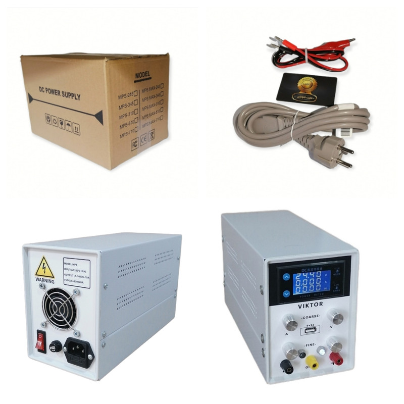 منبع تغذیه 34 ولت 10 آمپر ویکتور مدل MPS