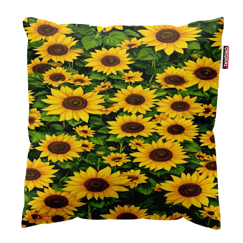 کوسن پاد آفرین مدل آفتابگردان کد 1483 سایز 30*30 سانتی متر