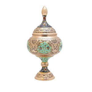 شکلات خوری قلمزنی مسی نقاشی طرح تذهیب کد 6963
