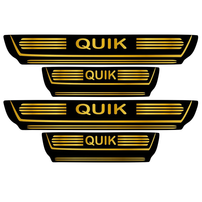  برچسب بدنه خودرو اسپرت غدیر مدل CH GO YA59 A120 مناسب برای کوییک بسته 4 عددی