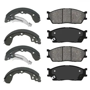 Pars Lent 23873 Front Brake Pad with Rear Brake Shoes for Tiba 