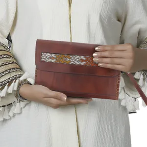 کیف دستی دست دوز بومی مدل سوزن دوزی کد 35