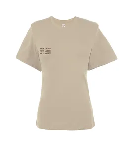 تی شرت آستین کوتاه زنانه بنیس مدل باشیلا رنگ کرم