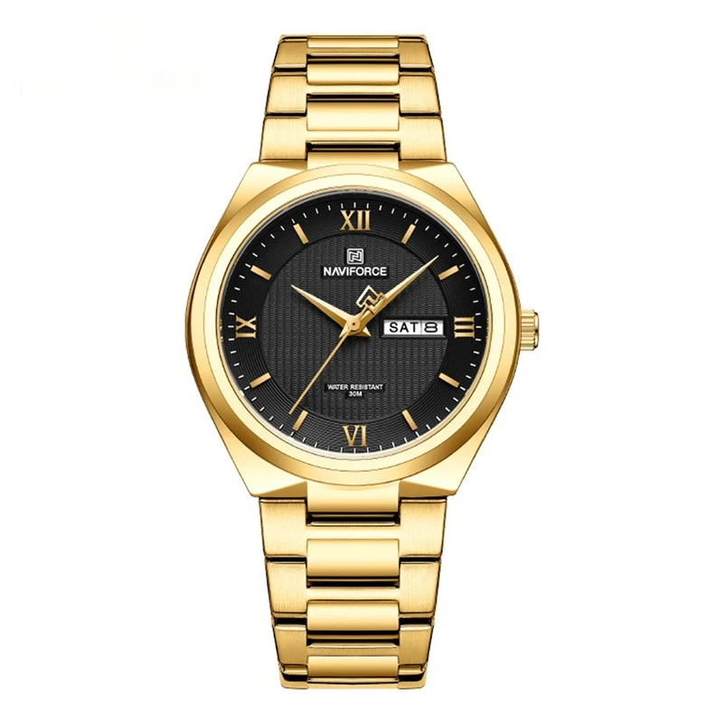 ساعت مچی عقربه‌ای کوارتز مردانه نیوی فورس مدل NF8030 G/B