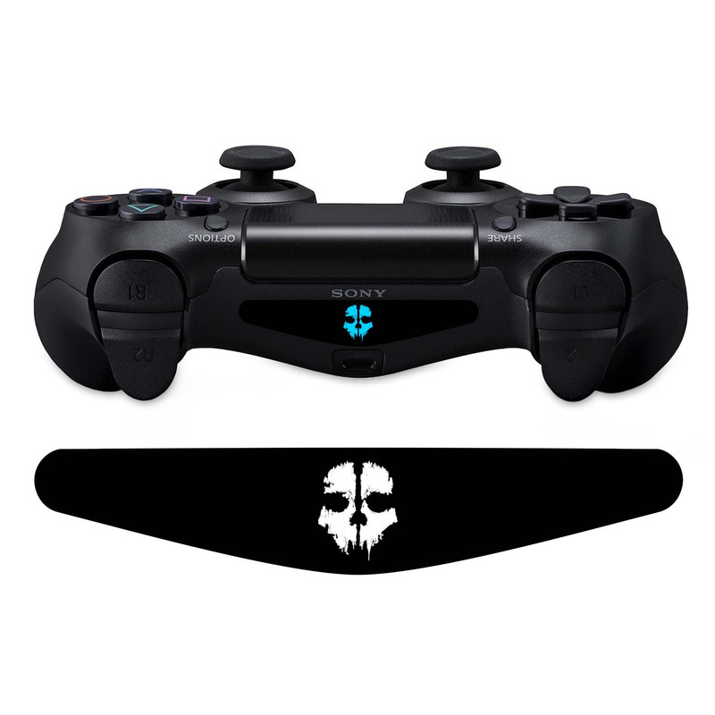برچسب لایت بار دسته پلی استیشن 4 ونسونی طرح Ghosts Skullبسته 2 عددی