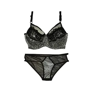 ست شورت و سوتین زنانه مدل پلنگی