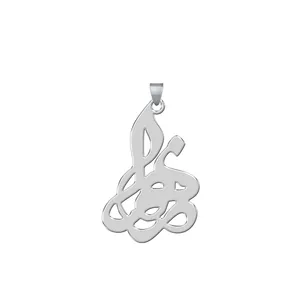 آویز گردنبند نقره زنانه ترمه 1طرح زهرا کد L43
