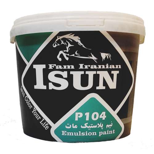 رنگ نیم پلاستیک آیسان فام ایرانیان کد 104 وزن 5 کیلوگرم