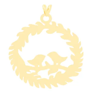 آویز گردنبند طلا 18 عیار زنانه الن نار مدل پرنده 3069