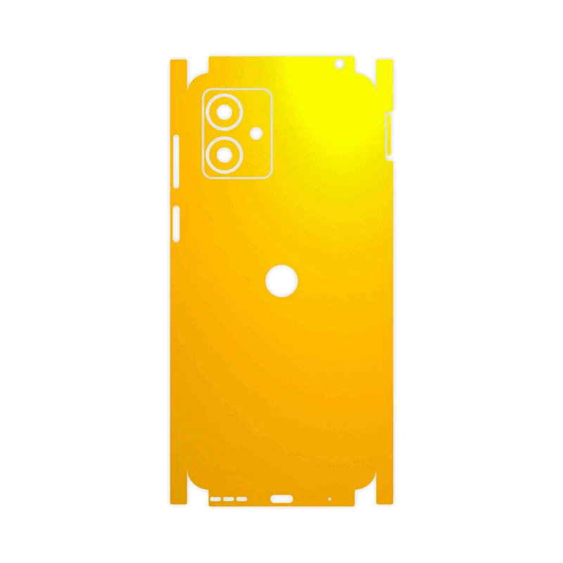 برچسب پوششی ماهوت مدل Matte-Deep-Mustard-FullSkin مناسب برای گوشی موبایل موتورولا Moto G14