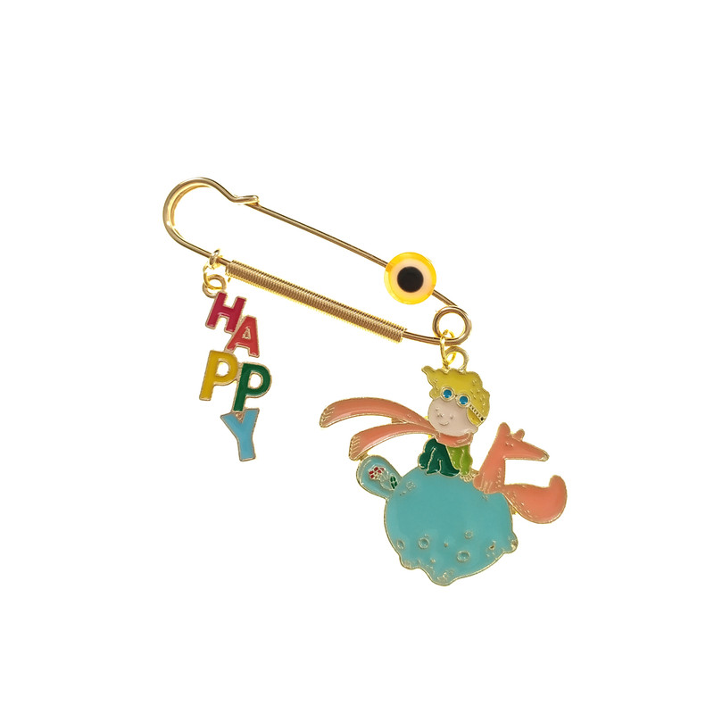 سنجاق سینه دخترانه مدل شازده کوچو و روباه