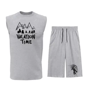 ست تاپ و شلوارک مردانه مدل M091G