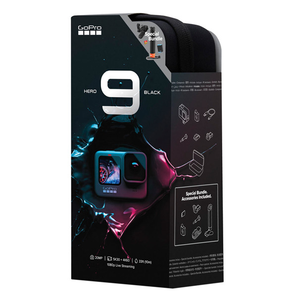 دوربین فیلم برداری گوپرو مدل HERO 9 Black به همراه لوازم جانبی