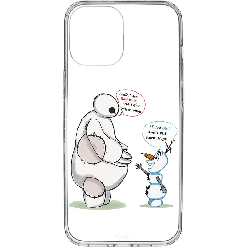 کاور طرح Olaf & Baymax مناسب برای گوشی موبایل اپل iPhone 12 Mini