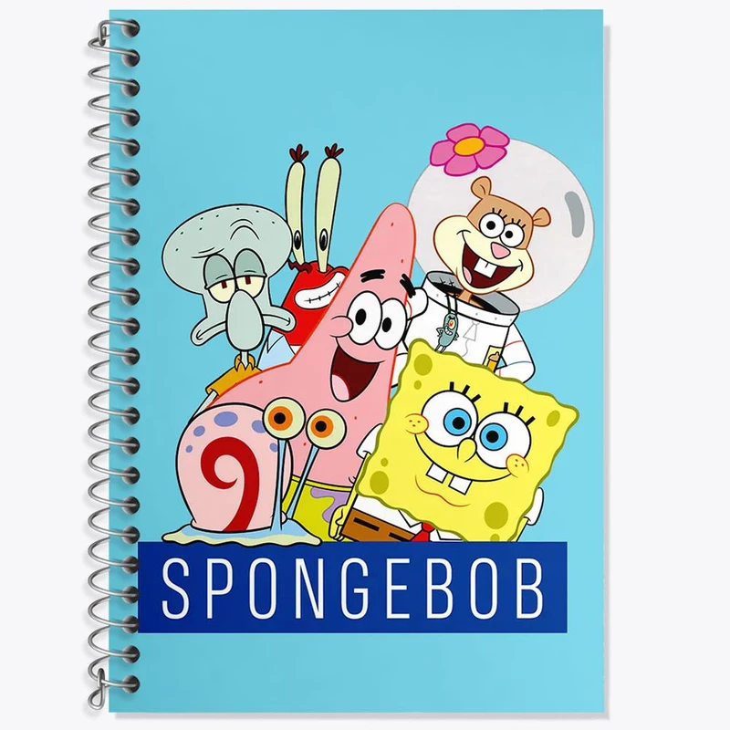 دفتر لغت 50 برگ خندالو مدل باب اسفنجی کد 24700