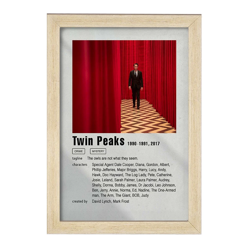 تابلو خندالو مدل توئین پیکس (Twin Peaks) کد F11288