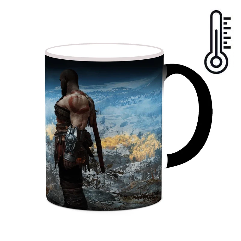 ماگ حرارتی کاکتی طرح گاد آف وار God Of War مدل mgh40927