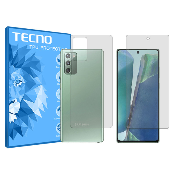 محافظ صفحه نمایش تکنو مدل HyGEL مناسب برای گوشی موبایل سامسونگ Galaxy Note 20 به همراه محافظ پشت گوشی