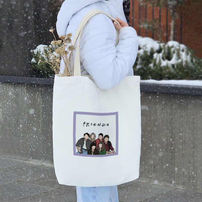 ساک خرید خندالو طرح فرندز (Friends) کد 10347