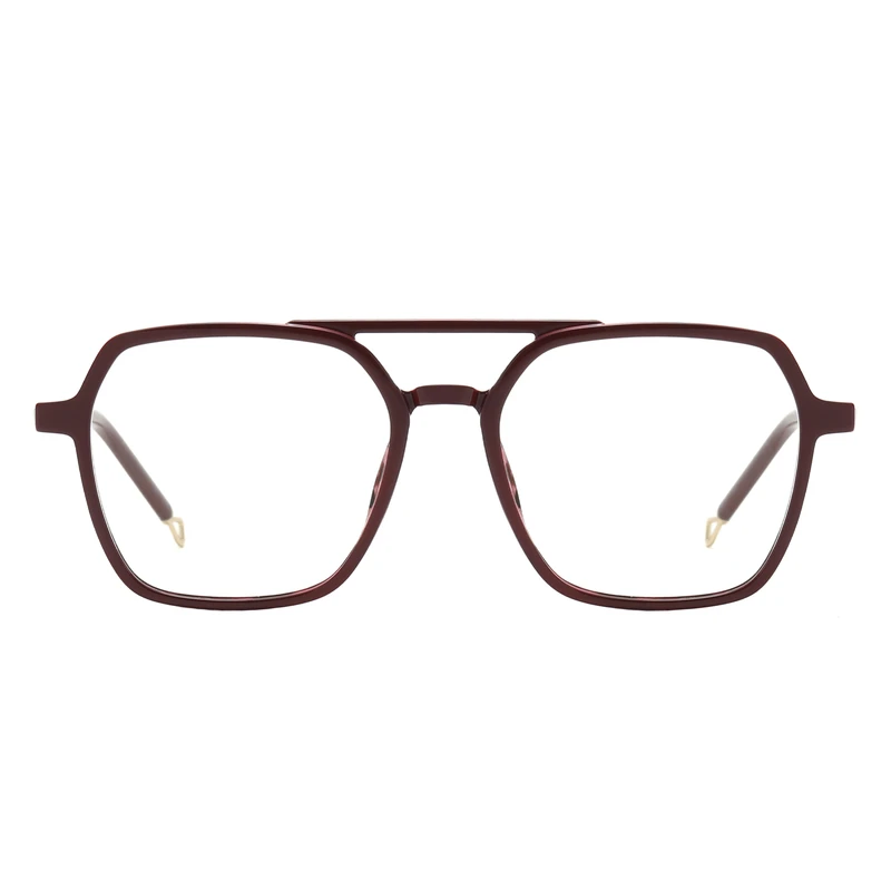 فریم عینک طبی چند ضلعی مدل TJ849C547P81 مناسب برای صورت گرد و بیضی