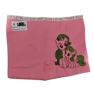 شورت دخترانه طرح اسب ابی رنگ صورتی