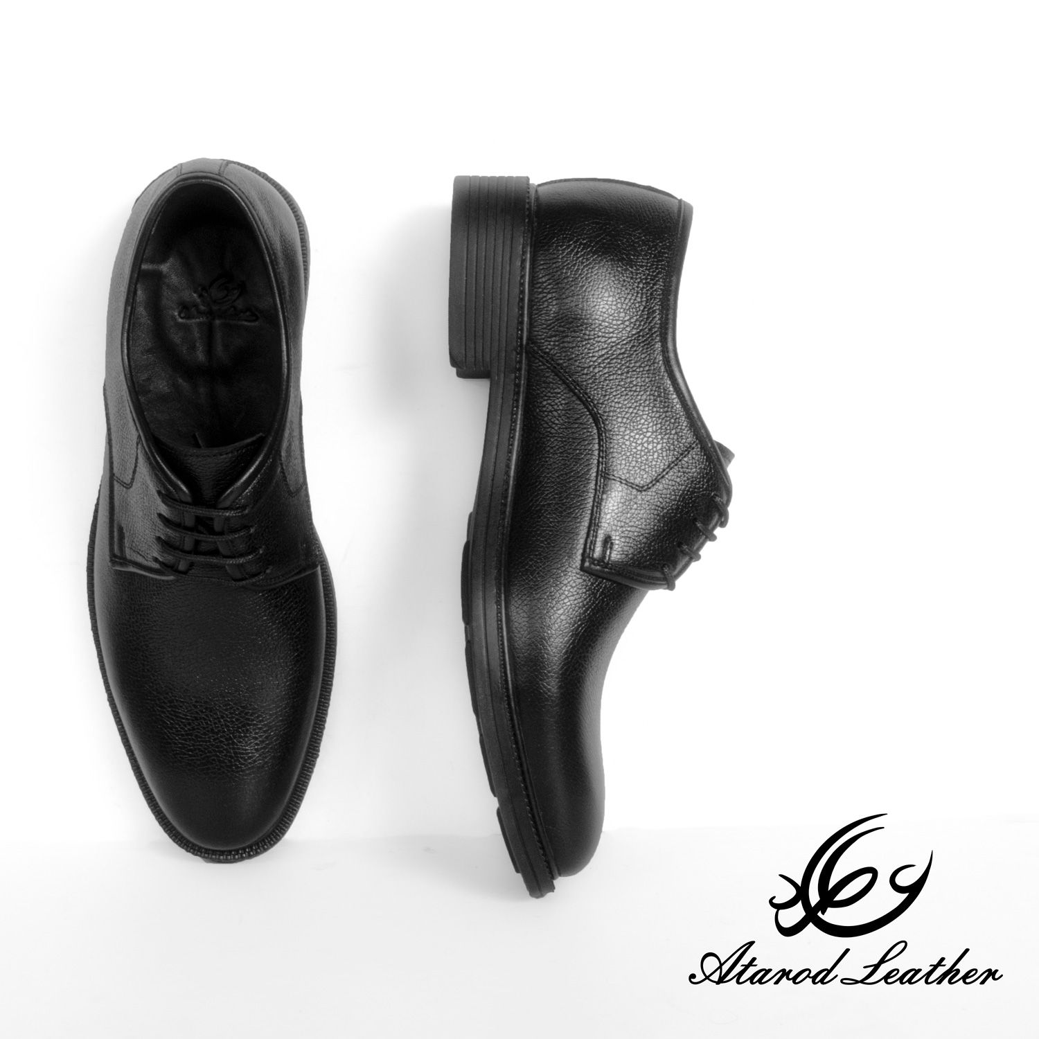 کفش مردانه چرم عطارد مدل چرم طبیعی کد SH142 -  - 8