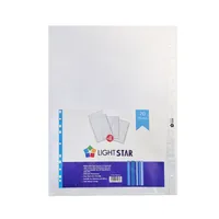 کاور کاغذ A4 لایت استار مدل سوپر شفاف&nbsp;بسته 100 عددی
