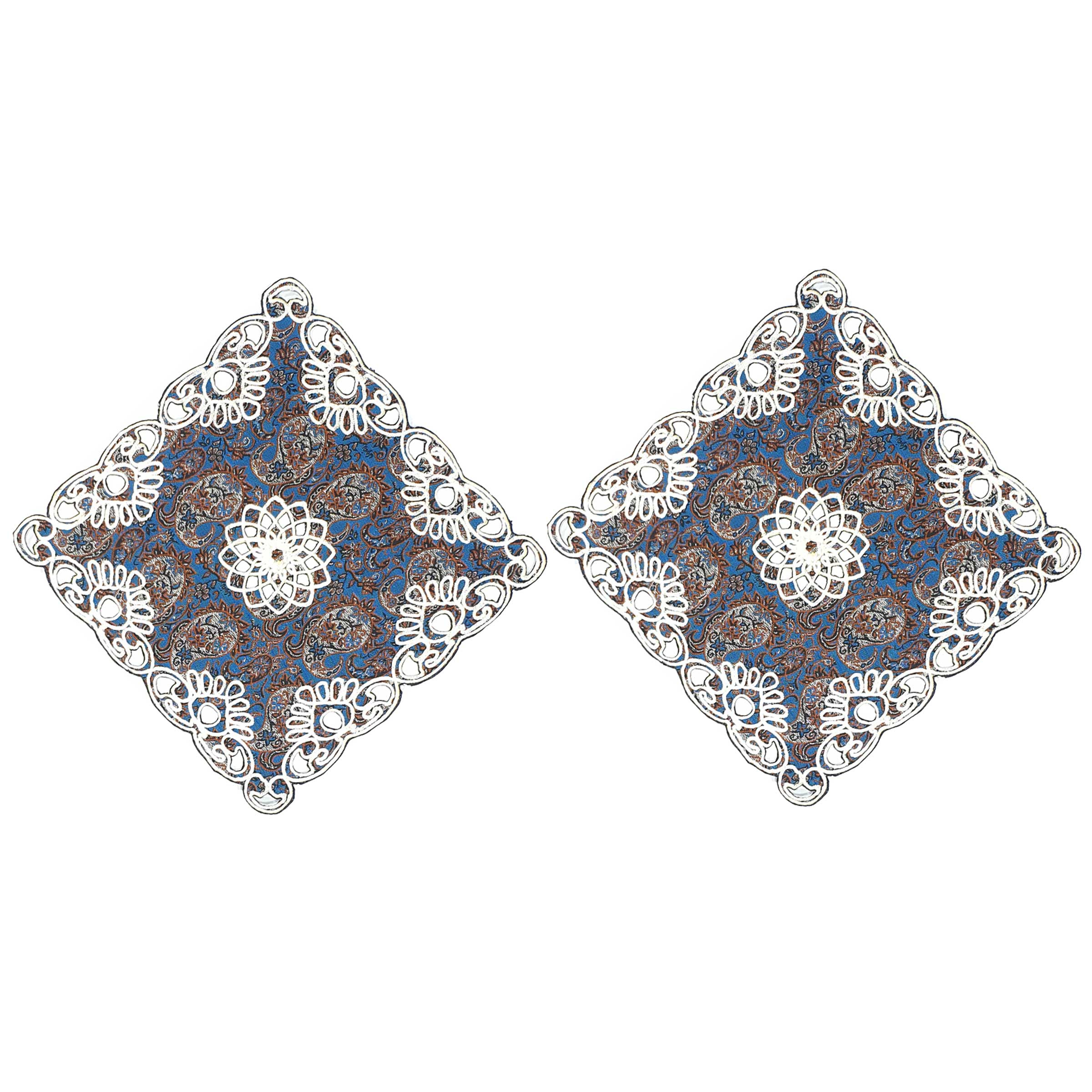 رومیزی ترمه مدل رضوی کد B30 بسته 2 عددی