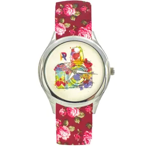 ساعت مچی عقربه ای زنانه مدل  بند پارچه ای کد 4710