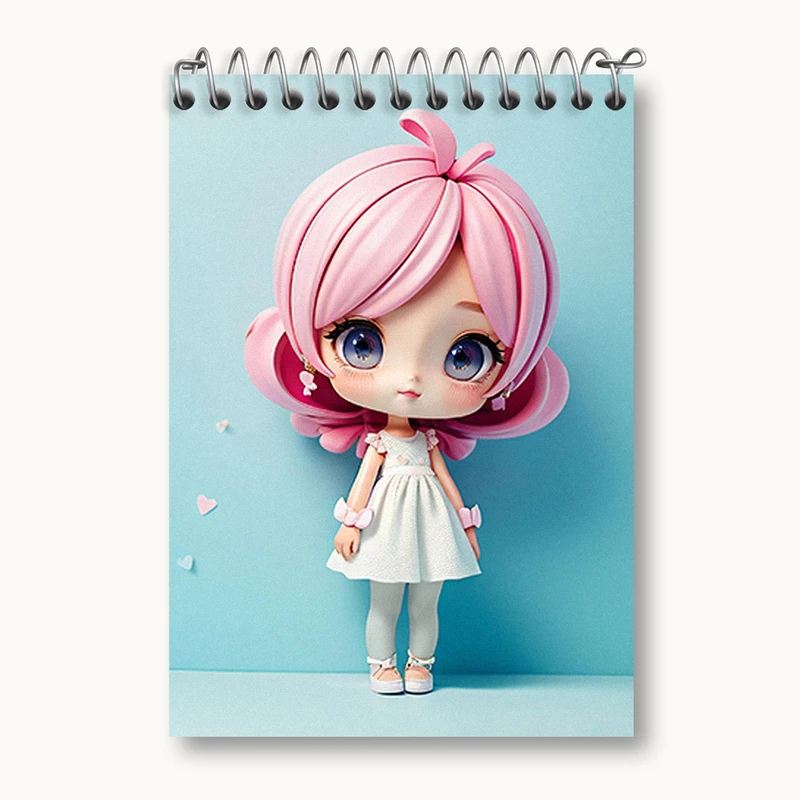 دفتر یادداشت 50 برگ خندالو مدل دخترانه (Girlish) کد 36861