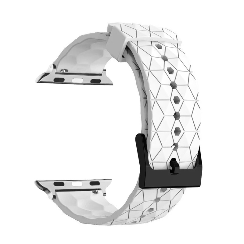 بند هاپلایت مدل Rhombus Silver HL مناسب برای اپل واچ سری Se/1/2/3/4/5/6/7/8/9 سایز 42/44/45 میلیمتری