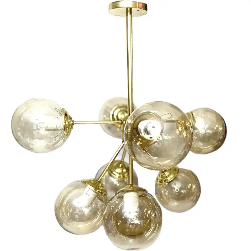 لوستر 9 شعله نورهام مدل مولکولی نازلی