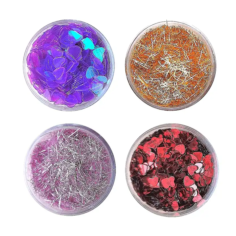 پولک ناخن مدل STARS مجموعه 4 عددی