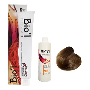 کیت رنگ مو بیول سری CHOCOLATE شماره 7.8 حجم 100 میلی لیتر رنگ بلوند شکلاتی متوسط