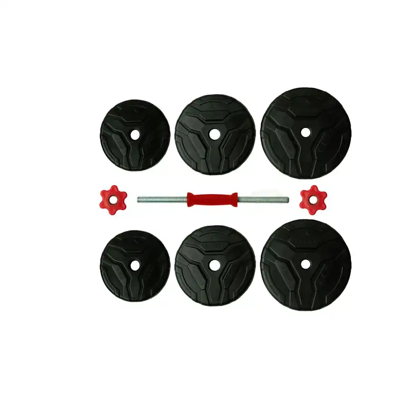 دمبل رادیس فیت مدل Red Handle 10-Mix1 وزن 10 کیلوگرم بسته دو عددی