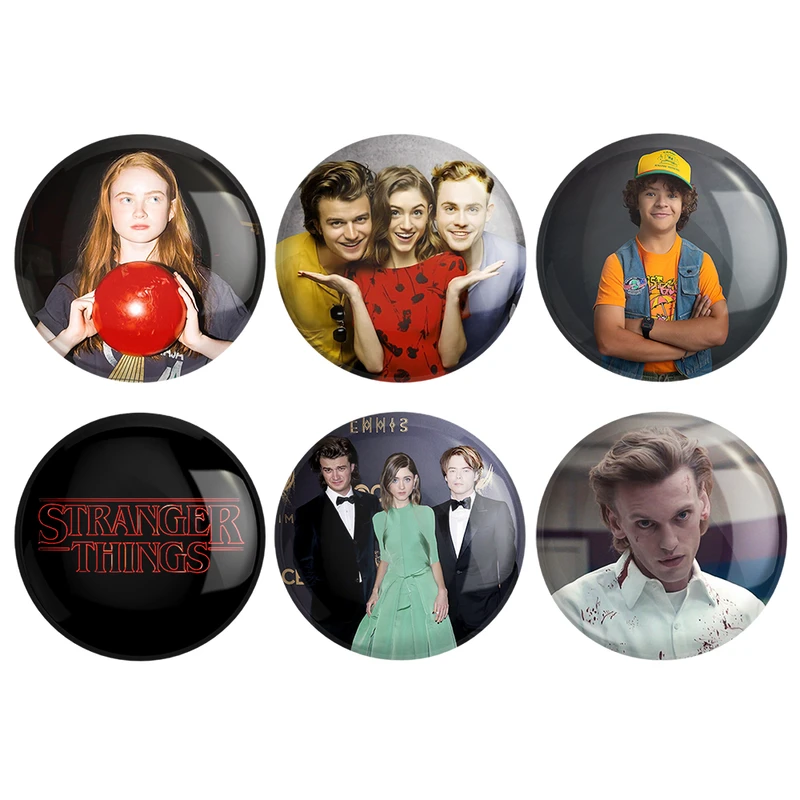  مگنت خندالو طرح سریال استرنجر تینگز Stranger Things کد 1112A مجموعه 6 عددی