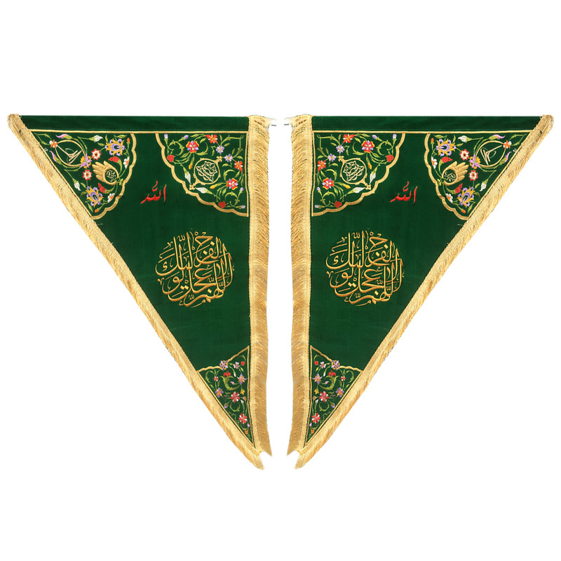 پرچم طرح سردری مدل اللهم عجل لولیک الفرج کد tri05 مجموعه 2 عددی