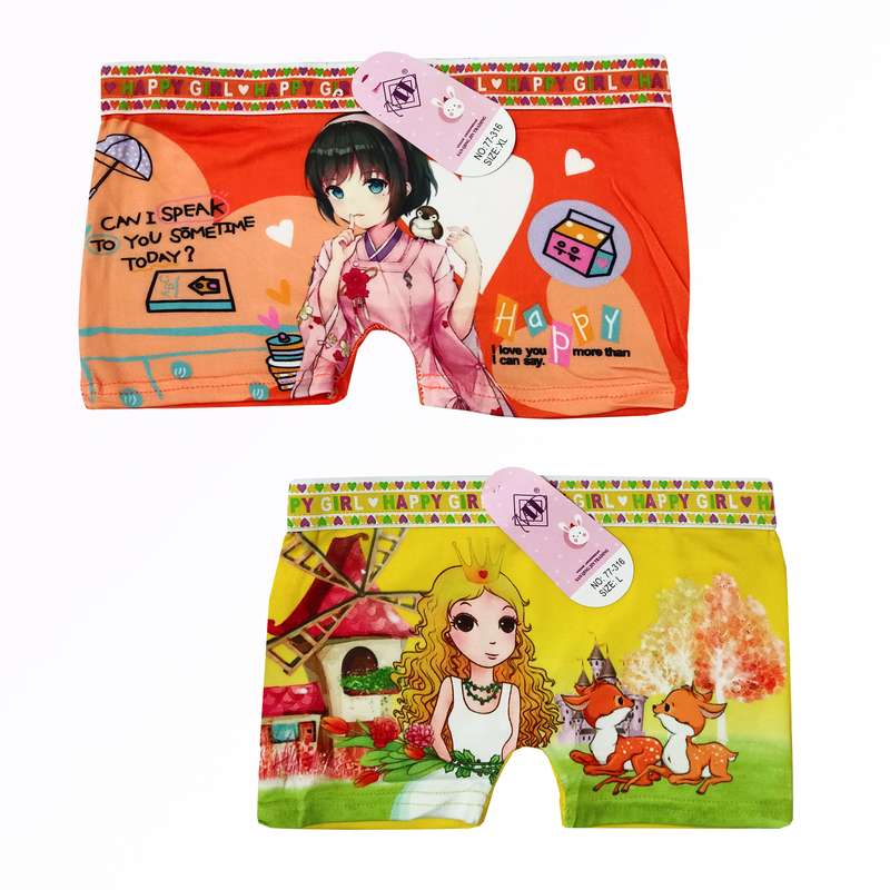 شورت دخترانه مدل دختر کد 002 مجموعه 2 عددی