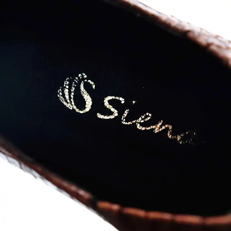 کفش زنانه چرم سی یِنا مدل تگزاسی مجلسی