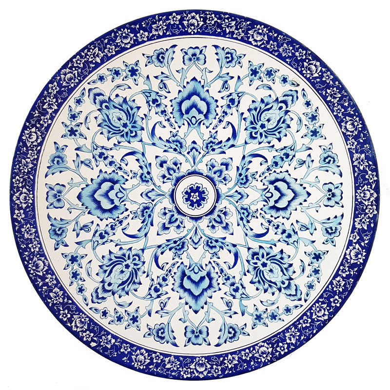 بشقاب میناکاری مدل ژالین کد ۱۰۱۹