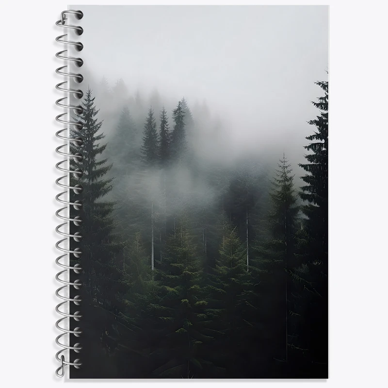 دفتر لغت 50 برگ خندالو طرح جنگل و مه کد F1327