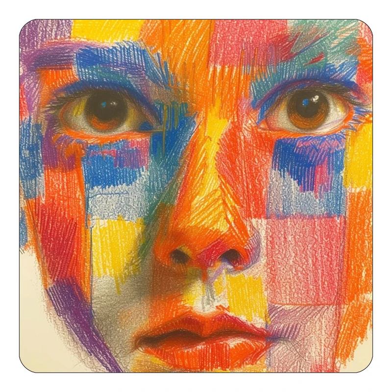 مگنت کاکتی طرح نقاشی رنگ روغن مدل mp69623