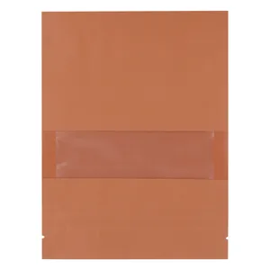 پاکت زیپ دار مدل کرافت پنجره دار ایستاده 12×18 بسته 50 عددی