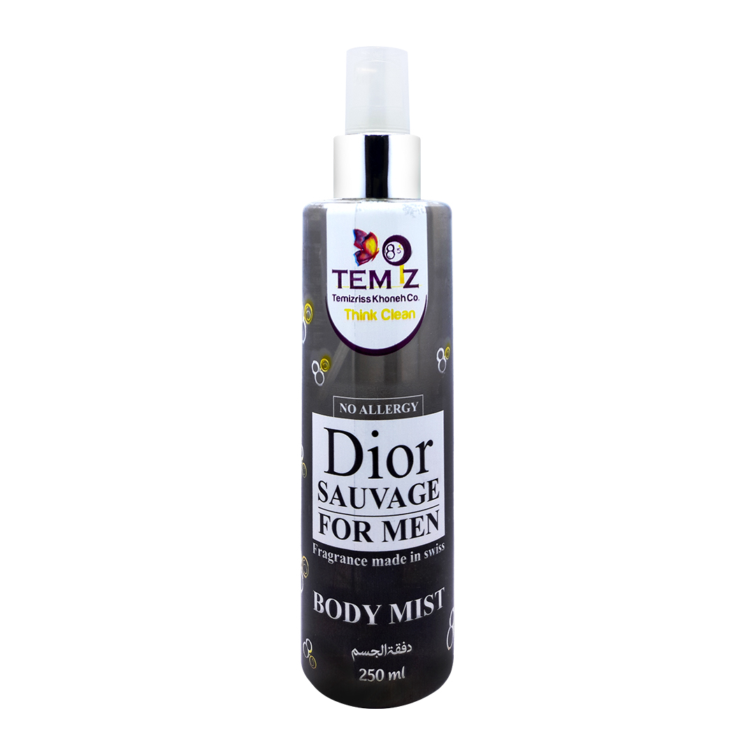 بادی میست مردانه تمیز مدل Dior Sauvage حجم 250 میلی لیتر