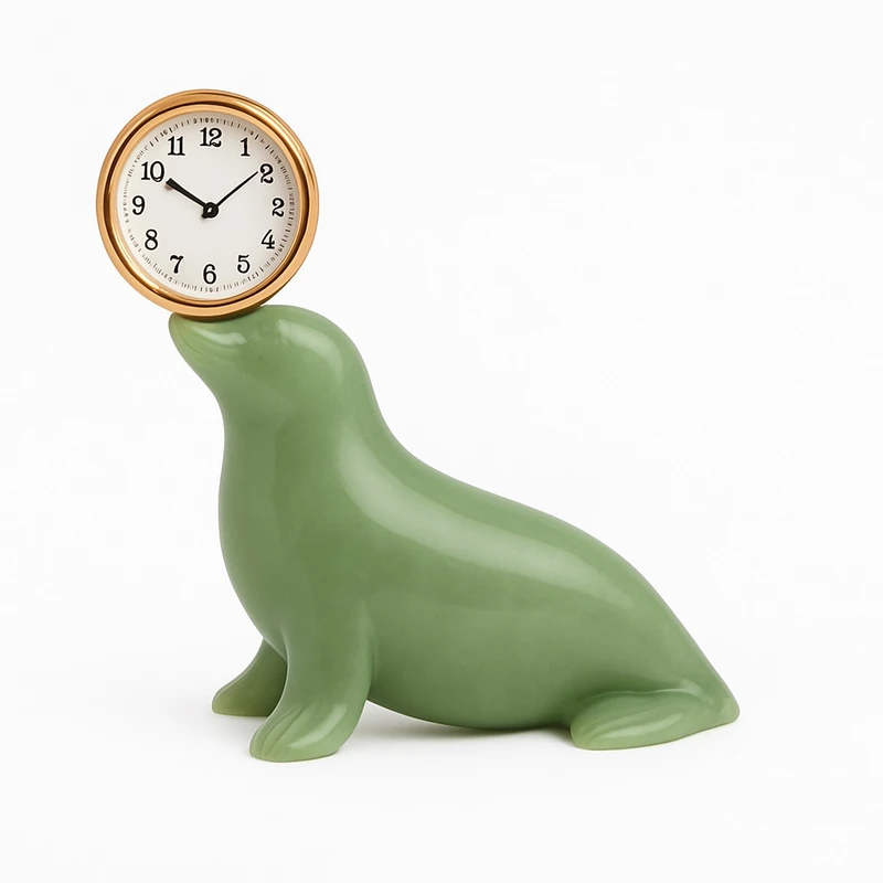 ساعت رومیزی عقربه‌ای مدل فک دریایی