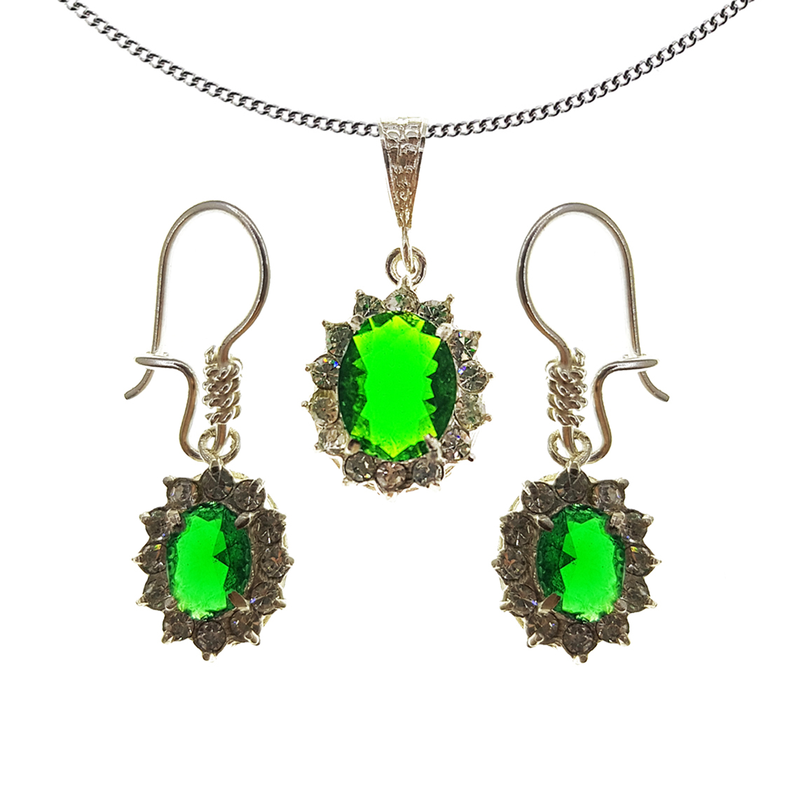 نیم ست نقره زنانه سلین کالا مدل ce-zeb6