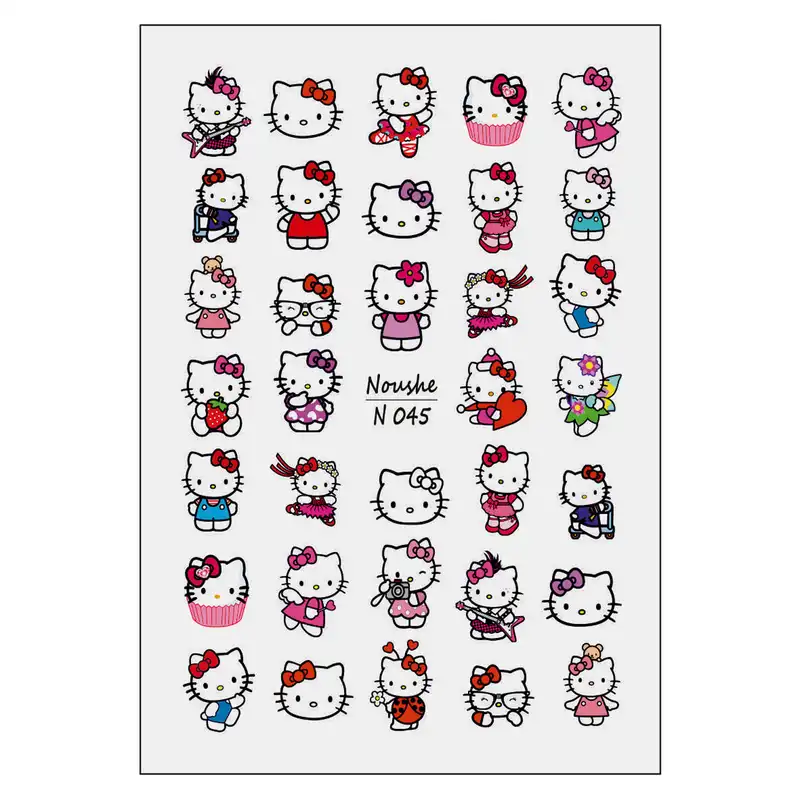 برچسب لنز ناخن مدل کیتی کد N045