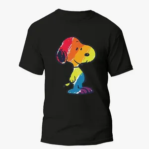 تی شرت آستین کوتاه زنانه مدل فانتزی سگ کد z046