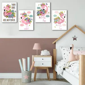 تابلو شاسی کودک مدل دخترانه فلامینگو کد FLM8 مجموعه 3 عددی