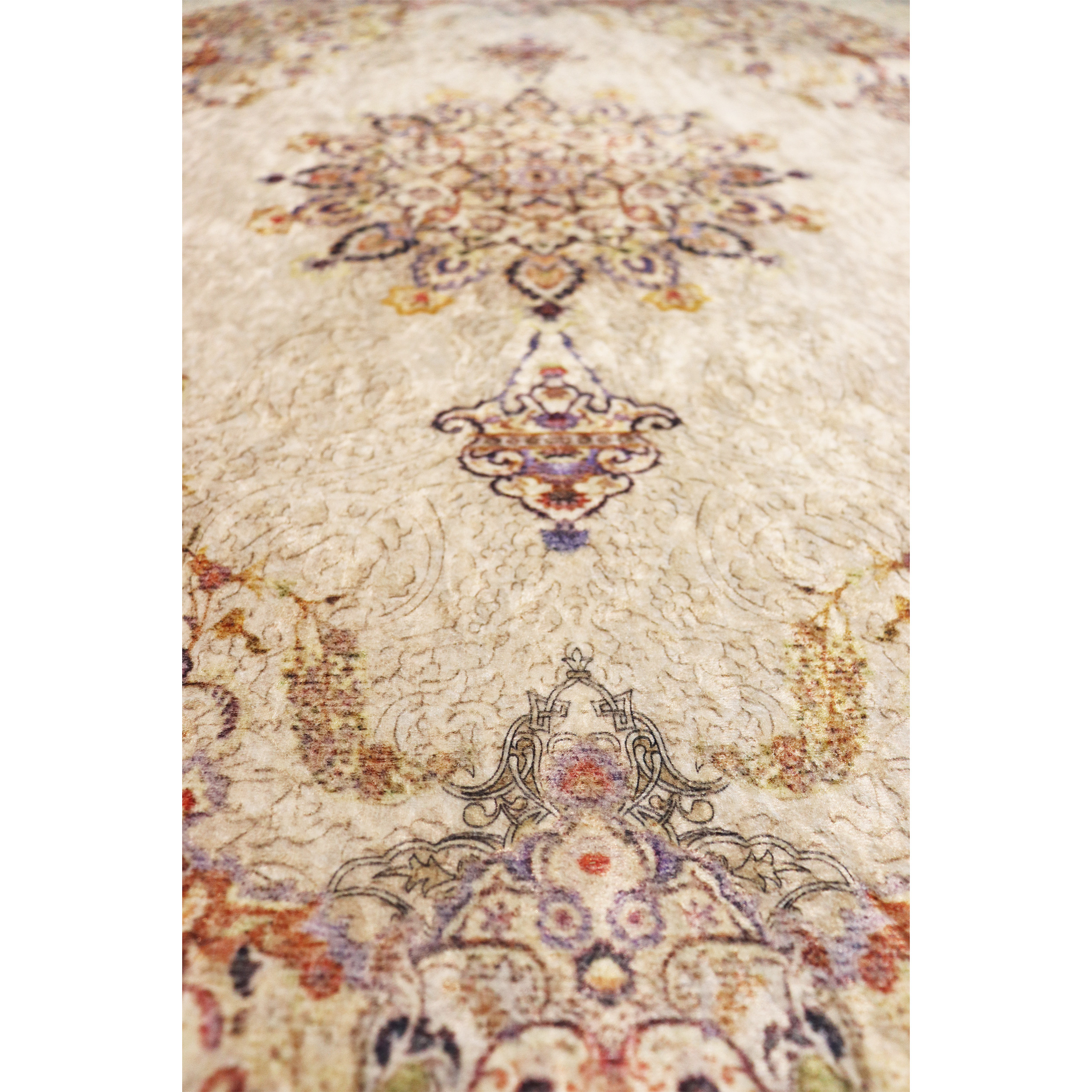 فرش پارچه ای مدل خاتون کد H17 بیضی